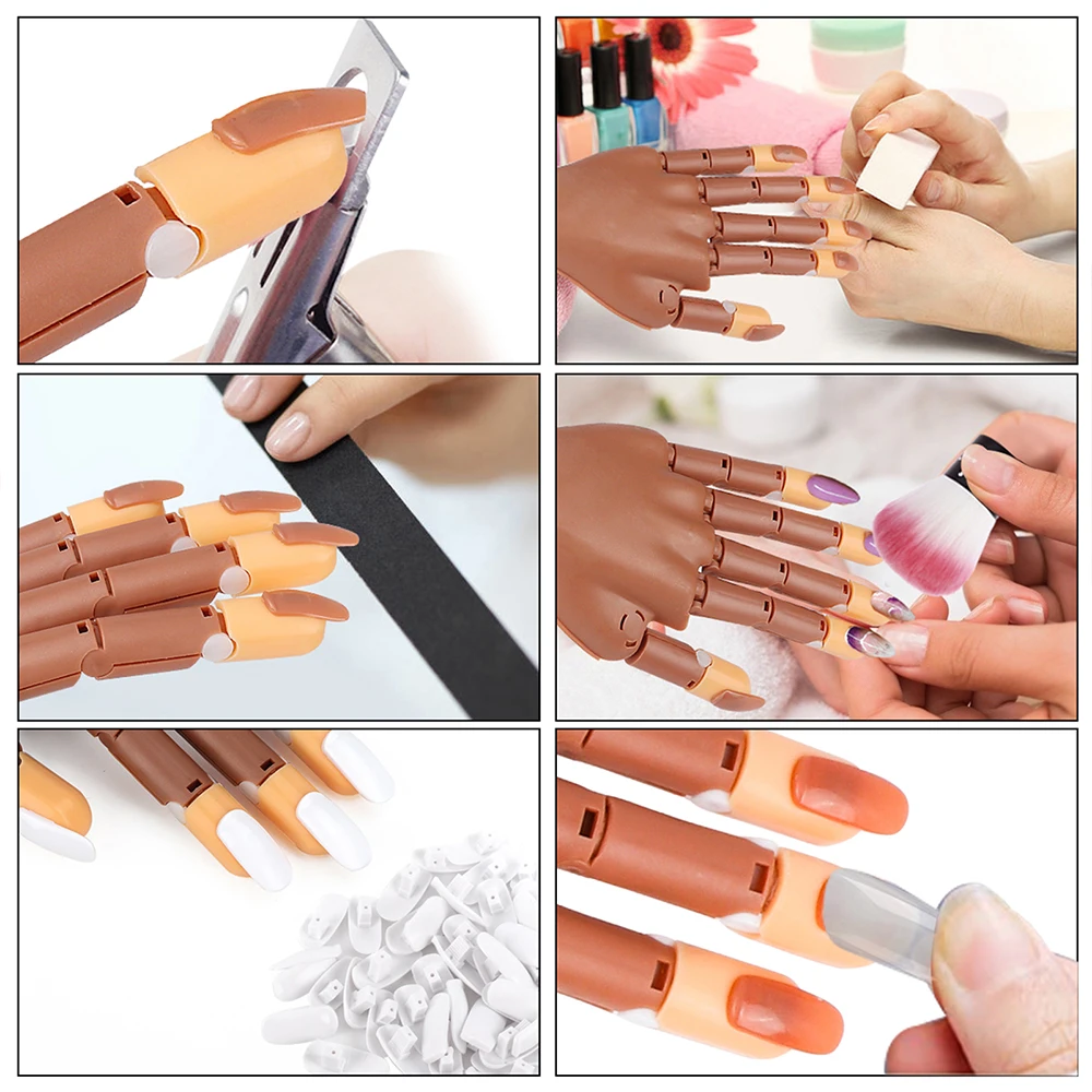 Practice Hand For Acrylic Nails Flexible Nail Practice Hands Training