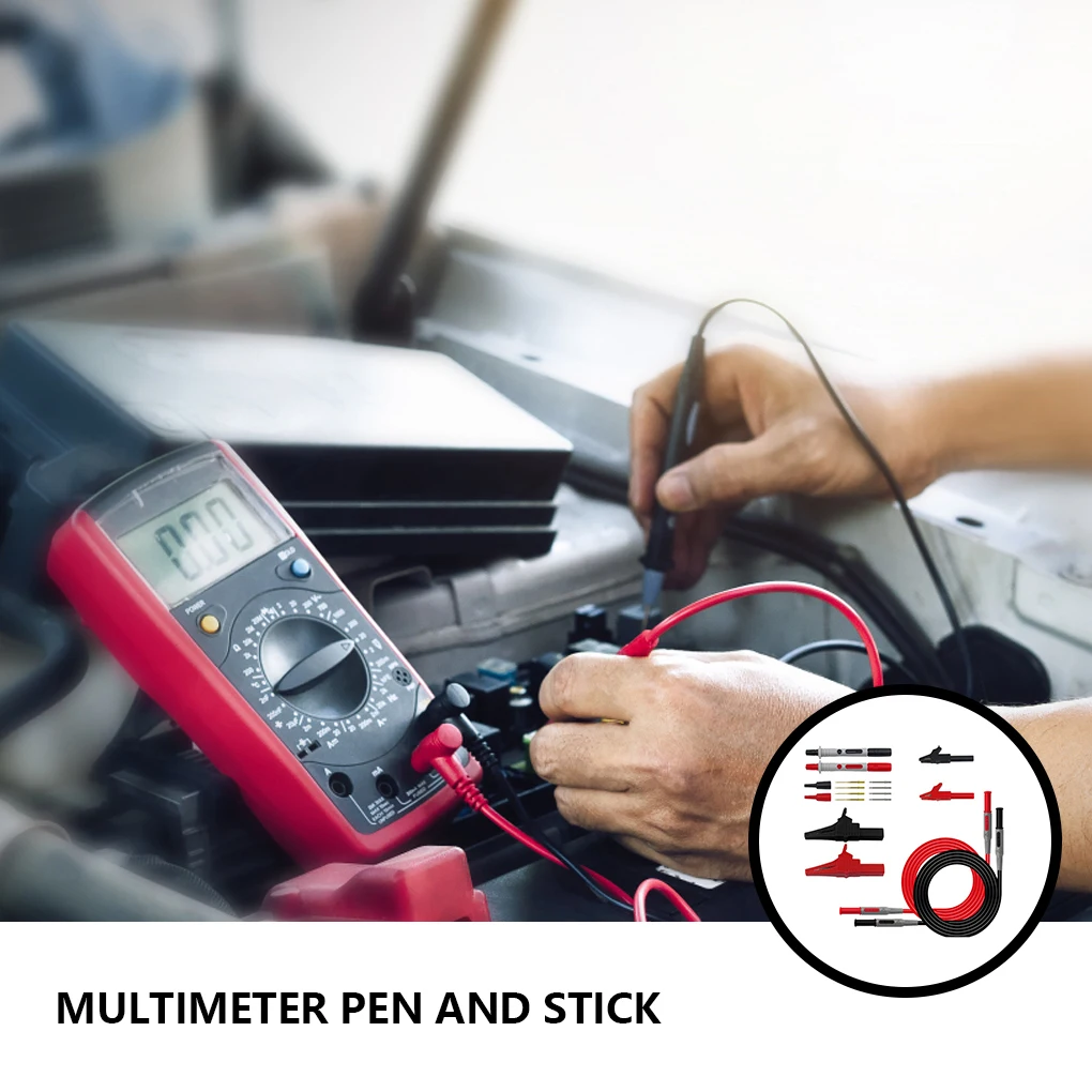

1 Set Multimeter Testing Probe 4mm Interface Replacement Test Pen Needle