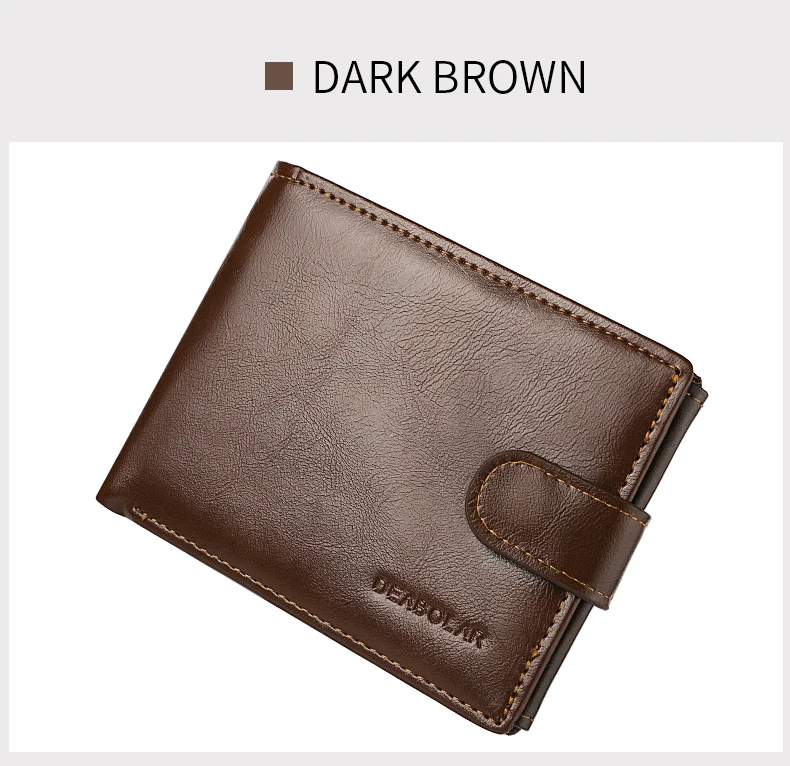 wallet and card holder in dark brown color