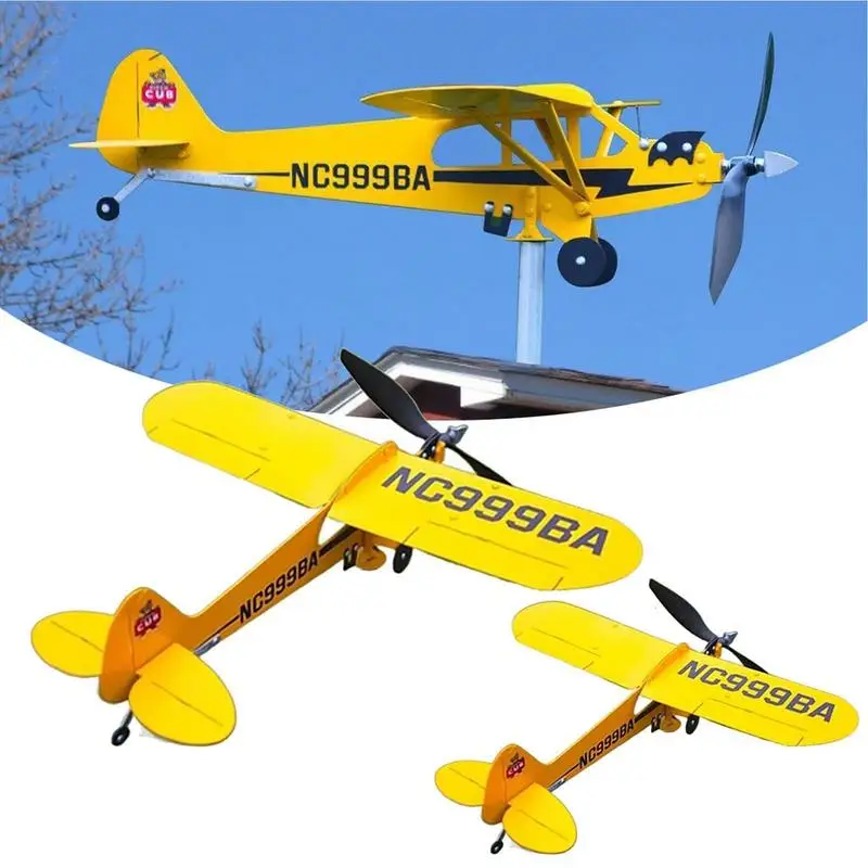 

J3 Cub ветряные Спиннеры для самолета лопасти ручной работы ветряной Спиннер для самолета лопасть для погоды для дома и сада ветряные Спиннеры аксессуары