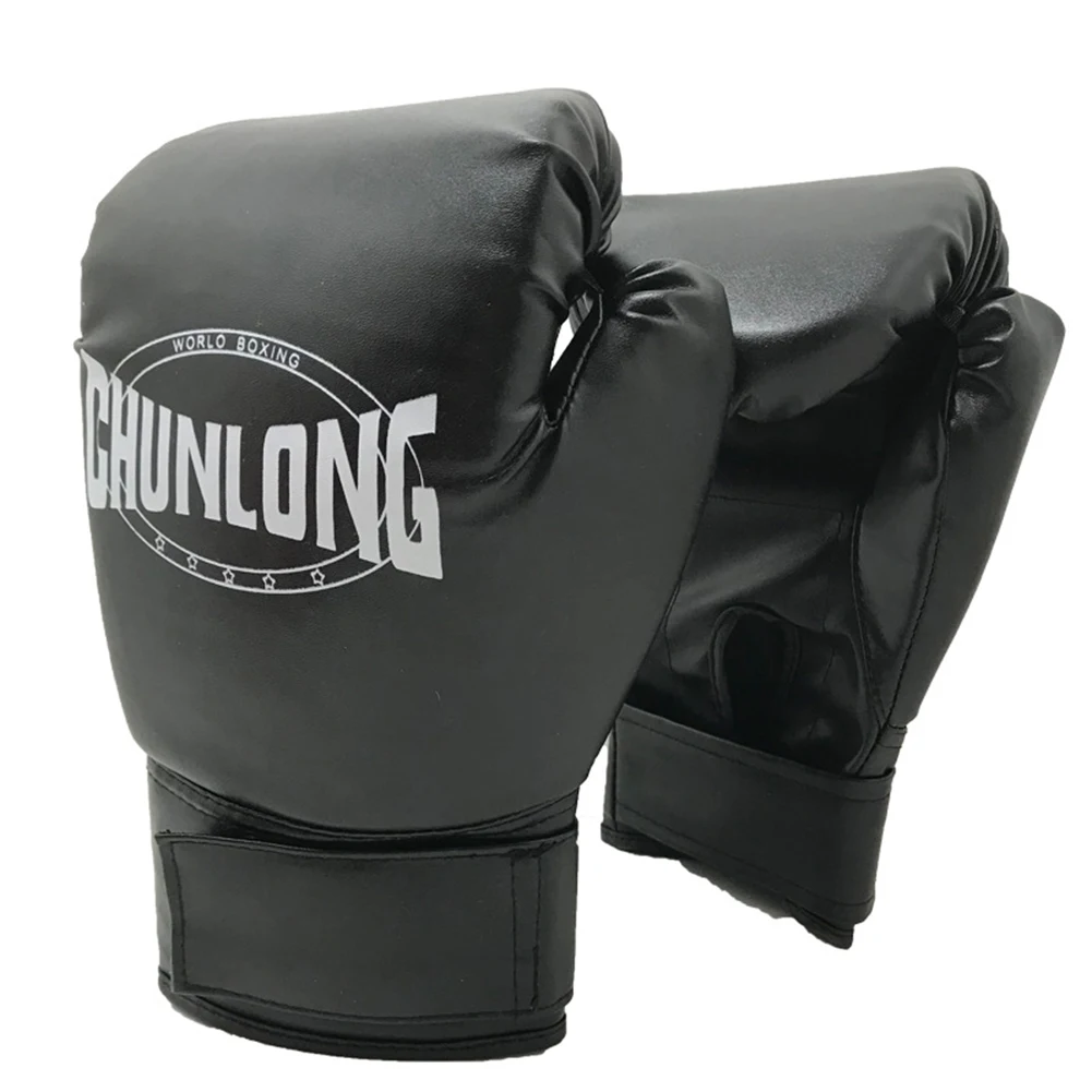 

1 Pair Printing Thickened Kick Boxing Gloves Sanda Women Men Training Gloves