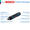 BOSCH GO 3 Cordless Screwdriver 3.6V Lithium-ion Battery Rechargeable Cordless Drill with Box Bosch go3 Professional Tool Set 6