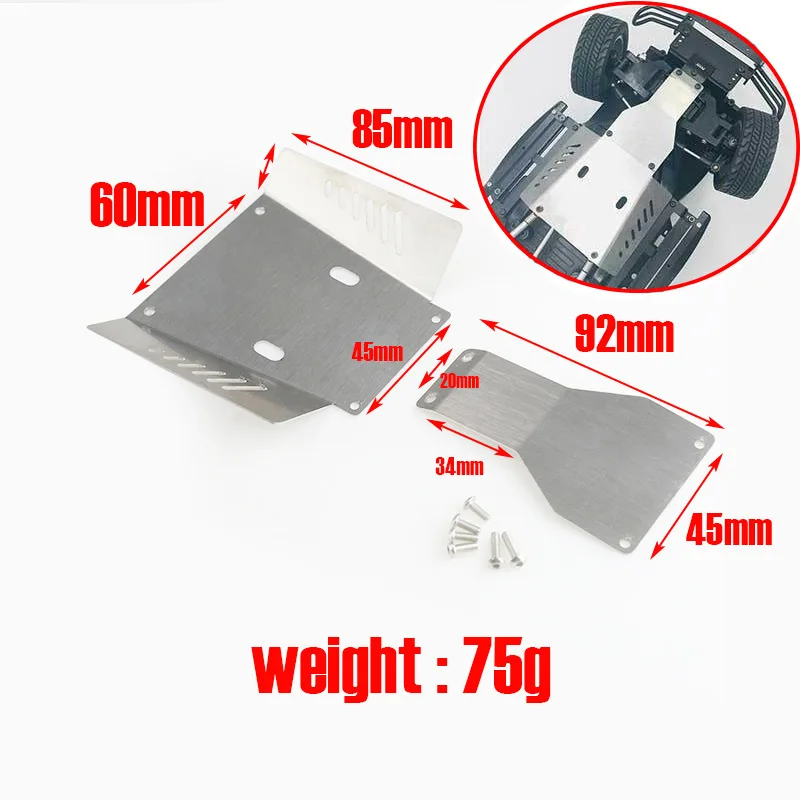 

Металлическая защита корпуса из нержавеющей стали защитная противоскользящая пластина для Tamiya CC-01 CC01 1/10 RC Crawler Car Upgrade Part Energy E1202