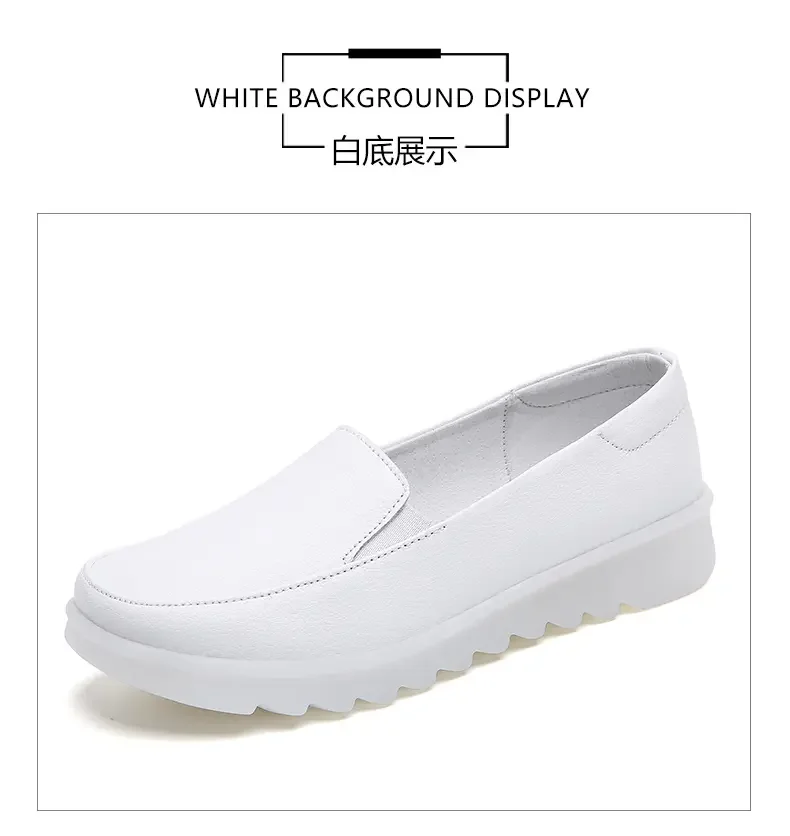 New Women's Nursing Shoes White Jelly Base Sneakers Walking Shoes Comfortable Balance Casual Footwear Luxury Brand for Woman