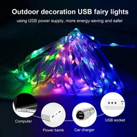 Programmable Fairy Light String, USB Home Decoration Light, Bluetooth App And Remote Control, 5V Smart Light String，WS2812 RGB C - Image 5