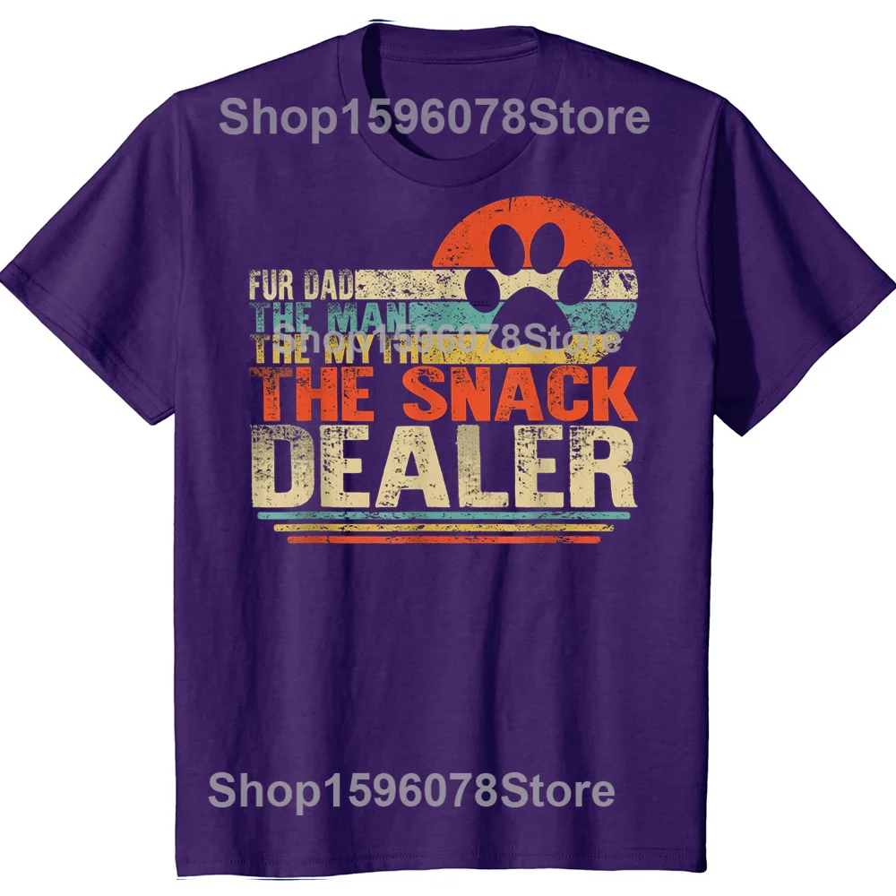 Father's Day Fur Dad Snack Dealer Tee - Unisex Short Sleeve Humor Shirt