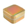 Jewelry Travel Case with Mirror,Small Travel Jewelry Organizer, Portable Jewelry Box Travel Mini Organizer Portable Display 2