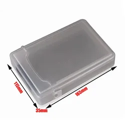 Shockproof External Hard Drive Storage Case - Durable Plastic Protection (3.5 inch gray)