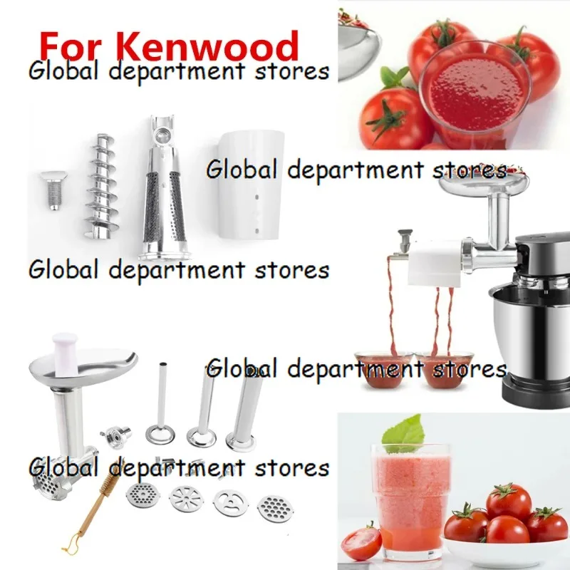 

For Kenwood Kmix Chef Major Accessories Fresh Fruits Jucier Vegetables Strainer Attachement Meat Grinder, Sausage Stuffer