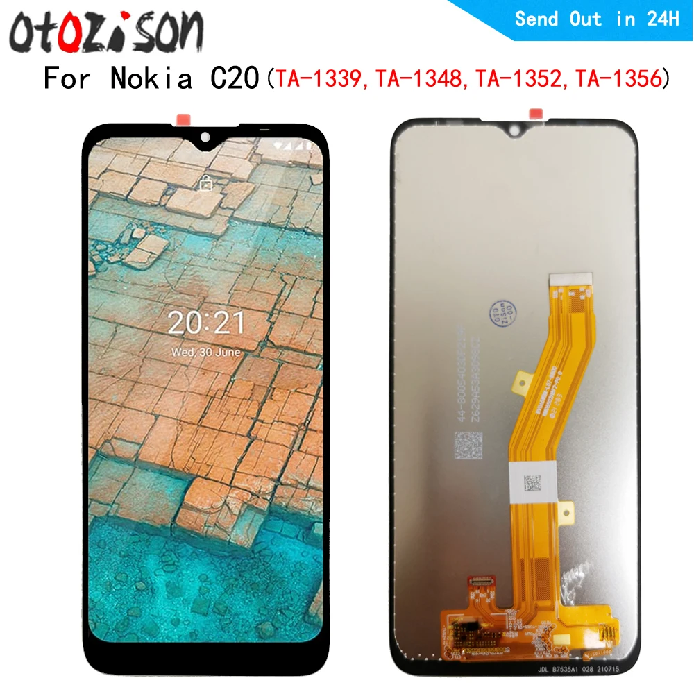 

6.52" IPS Display For Nokia C20 TA-1339, TA-1348, TA-1352, TA-1356 LCD Screen Touch Panel Digitizer WIth Frame Assembly