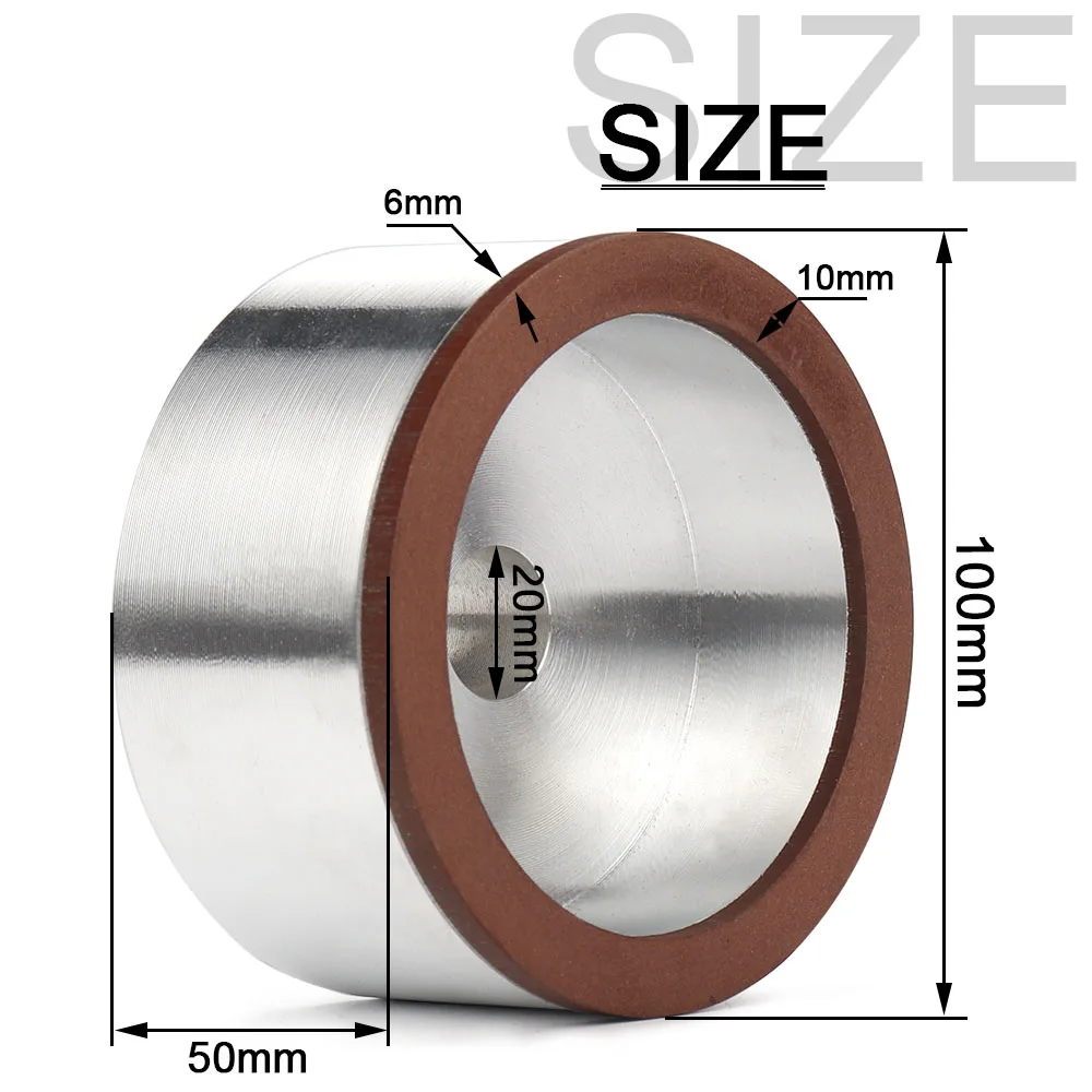 100mm Diamond Cup Wheel 4" Resin Grinding Wheel for Grinding Cutting Tungsten Steel High-Speed Steel Ceramic Glass Materials grinding disc abrasive wheel grinding wheel
