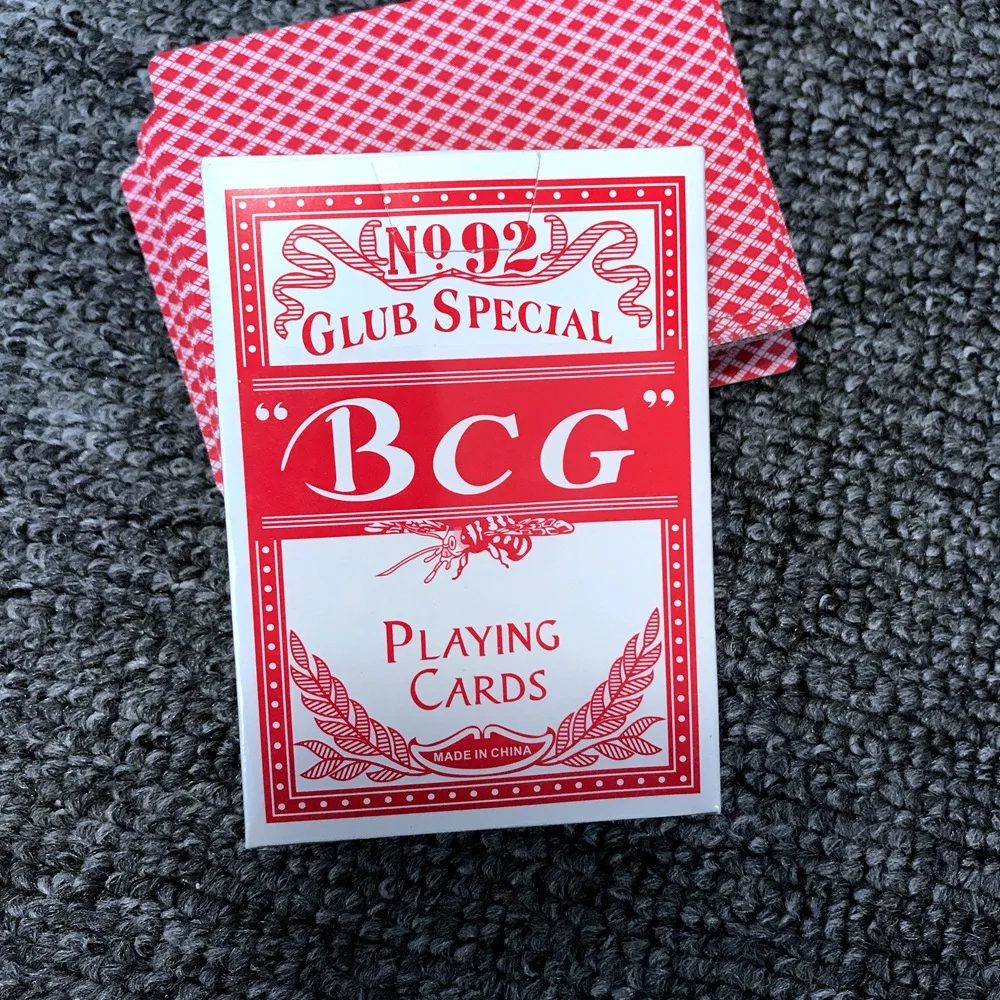 Casino Poker Magic Playing Card 52 + 2 Joker Deck Plastic Coat Coated Playing Cards Game 63*88mm Paper