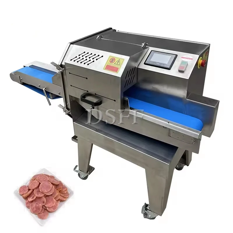 Commercial Electric Cooked Meat Slicer, Fully Automatic Ham Slicer, Fresh Meat Cutting Machine