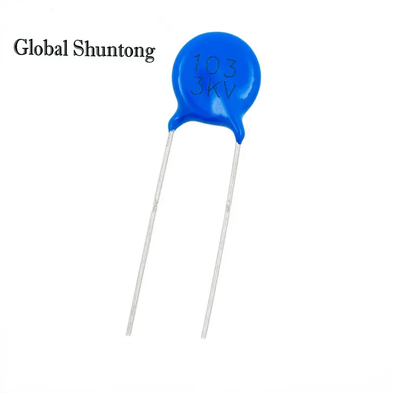 

100PCS High Voltage Ceramic Capacitor 1KV 2KV 3KV 100PF 150PF 220PF 330PF 470PF 820PF Blue