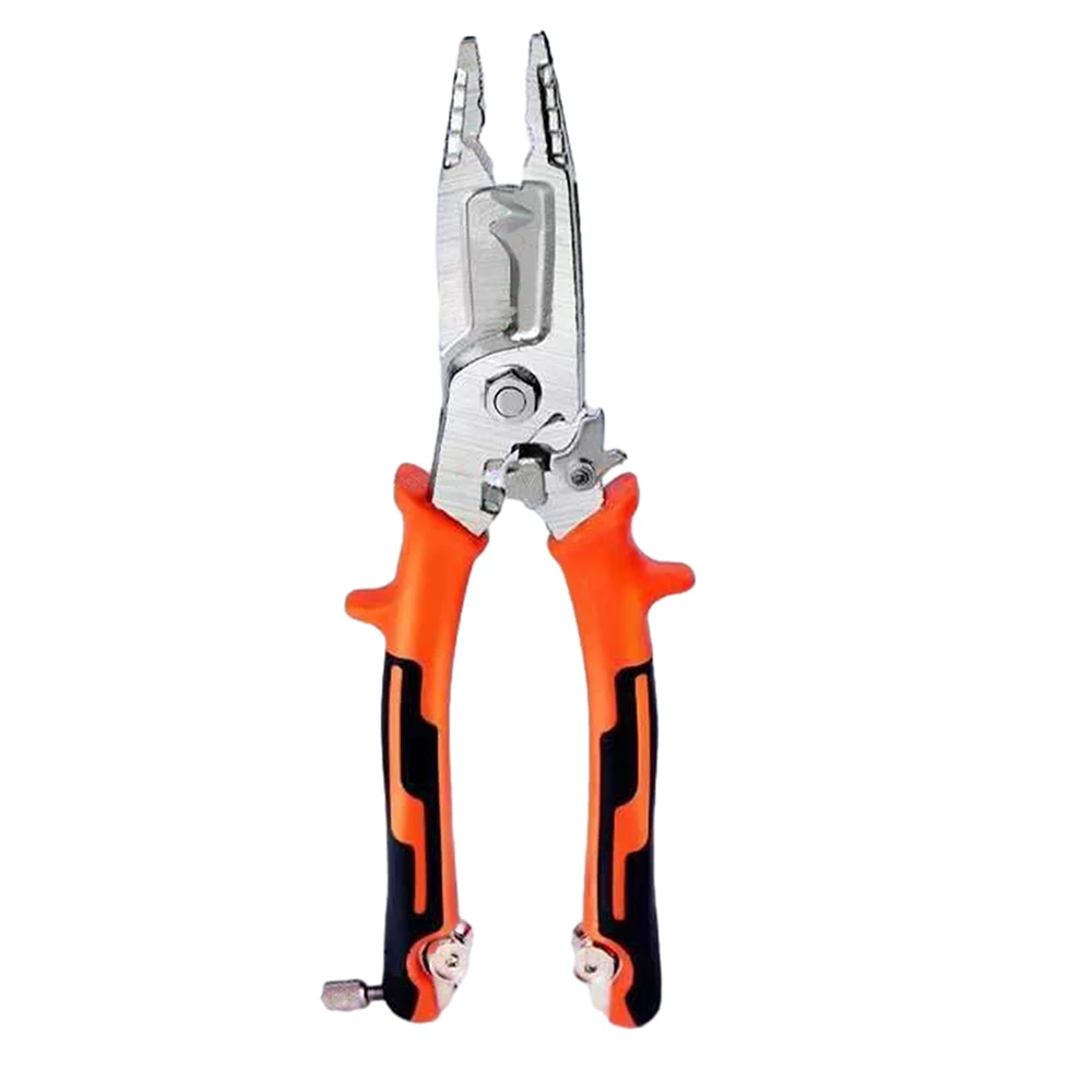 

9 in 1 Electrician Cable Pliers Heavy-duty Cable Cutting Pliers Adjustable Cable Stripping Tool for Repairing Wiring Hand Tool
