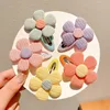 Korean Style Hair Clips Girls Cute Flowers Hair Accessories Candy Color Style Hair Clips Toddler Hair Wear Headdress 2