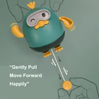 1Pcs Kid Bath Wash Pull Line Little Duck Baby Summer Bathroom Swimming Winding Toy 1