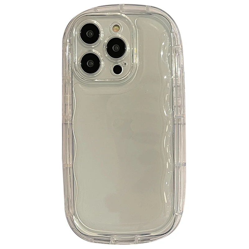Korean Candy Color Glossy Shockproof Phone Case with Air Cushion Bumper