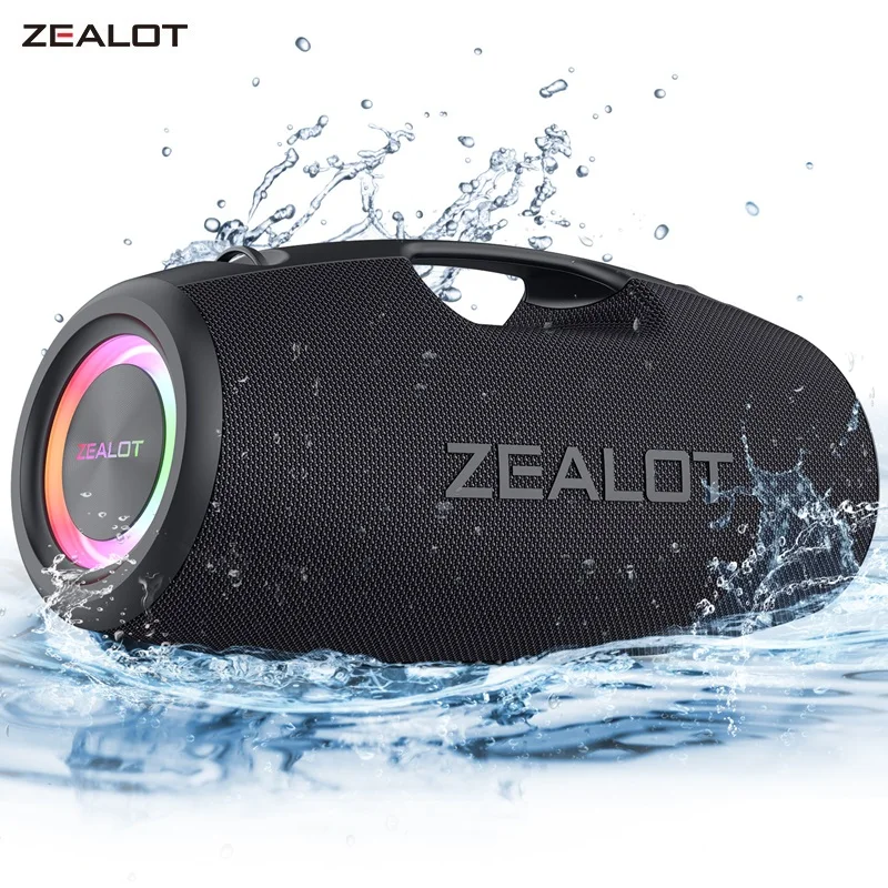120W Bluetooth Speaker Portable RGB Light Waterproof Wireless Subwoofer 360 Stereo Surround TWS