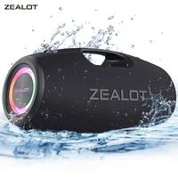 ZEALOT S78 120W High power bluetooth speaker portable RGB colorful light waterproof wireless subwoofer 360 stereo surround TWS 1