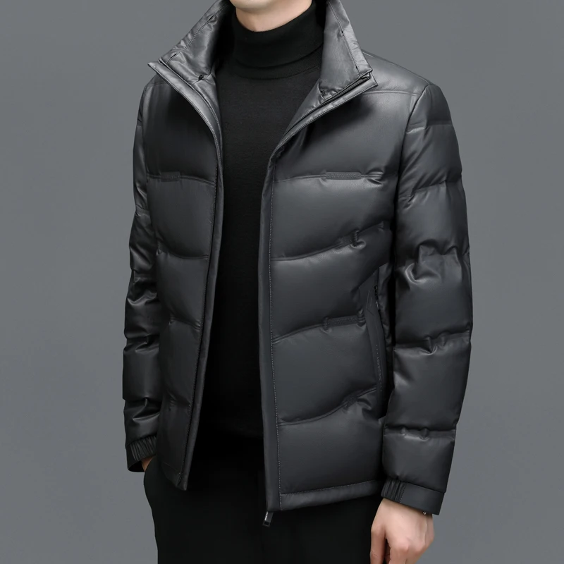 Winter Men's Sheepskin Down Coat