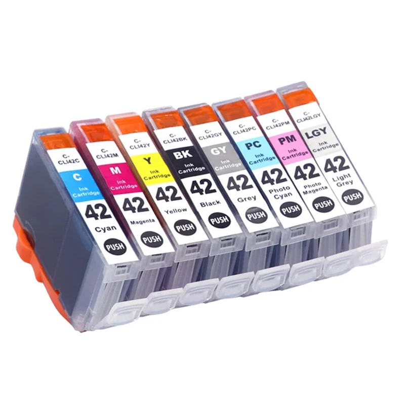 New Compatible CLI-42 Ink Cartridge For Canon PIXMA Pro-100 Pro-100S Printer Pro100 ink Cartridge cli42BK C Y GY LGY M PC PM ink