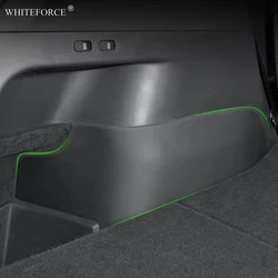 For Tesla Model Y 2021-2023 Car Rear Trunk Side Guards TPE Cover Fluff Surface Corner Protection Shell Auto Rear Trunk Protect