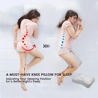 Oreiller ergonomique pour genoux, 1 pièce, soulagement du sommeil latéral, soutien des jambes, oreiller pour dormeurs latéraux, coussin de genou, oreiller de grossesse nocturne 5