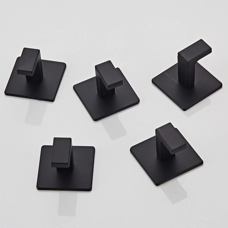 Adhesive Hooks 1/4pcs Self-Adhesive Wall Hooks Hanging Keys Clothes Hanger Door Robe Hook Coat Rack Towel Holder
