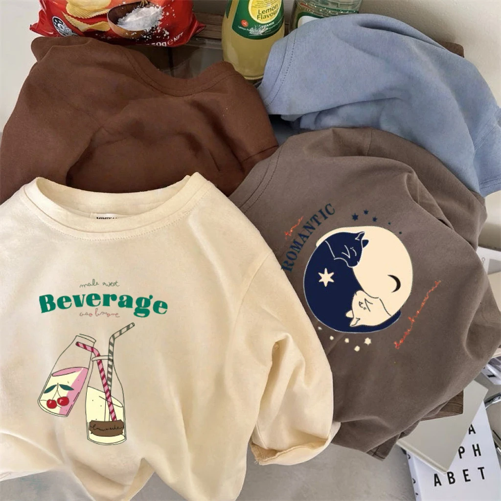 Kids Long Sleeve T-shirts for Spring and Autumn