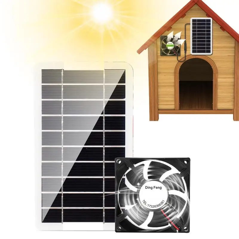 Solar Panel Powered Fan Ventilator 30w Exhaust Fan Outdoor Ventilation Equipment For Greenhouse Motorhome House Chicken House
