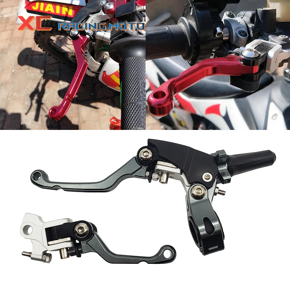 For KLX125 D-TRACKER 2010-2016 CNC DirtBike Brake Clutch Levers KLX Logo Black E - Foto 2