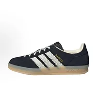 Adidas Originals Gazelle Indoor Chaussures basses vintage polyvalentes pour femme et fille, Noir Crème Blanc, style allemand, JS1412 2