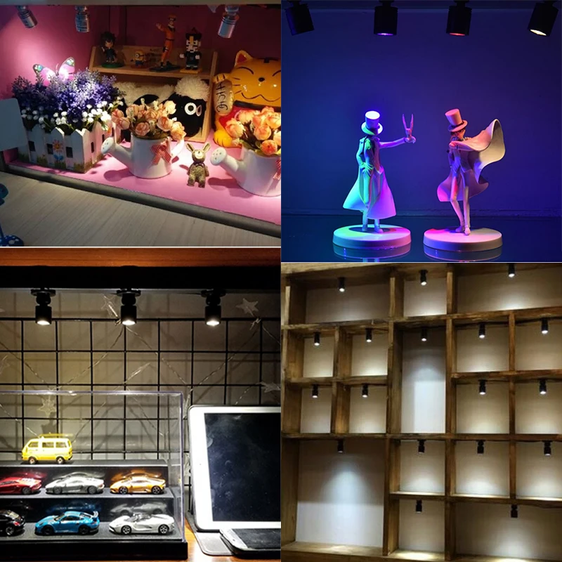 LED Spotlight Mini 1W/3W Jewelry Display DC5V With Switch USB Interface Shop Cabinet Interior Toy Decoration Desktop Focus