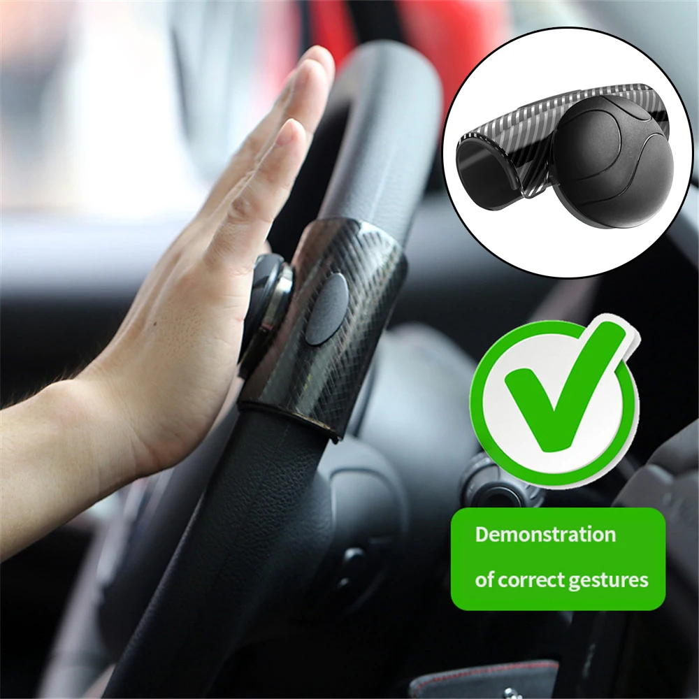 Volante per auto Booster Ball Turning Spinner Manopola Cuscinetto Maniglia di alimentazione Rotante Accessori auto universali Kit di risparmio di manodopera