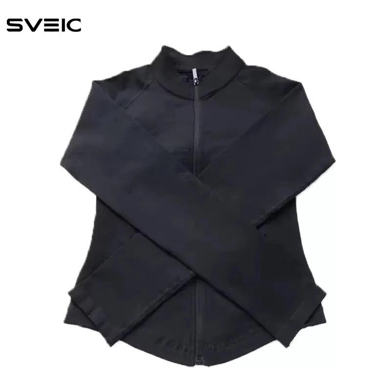 SVEIC Impact Yoga Sports Long Sleeve Zipper Fitness Coats Workout Tops Training Sportswear Jackets Zippy Women Gym Clothing New