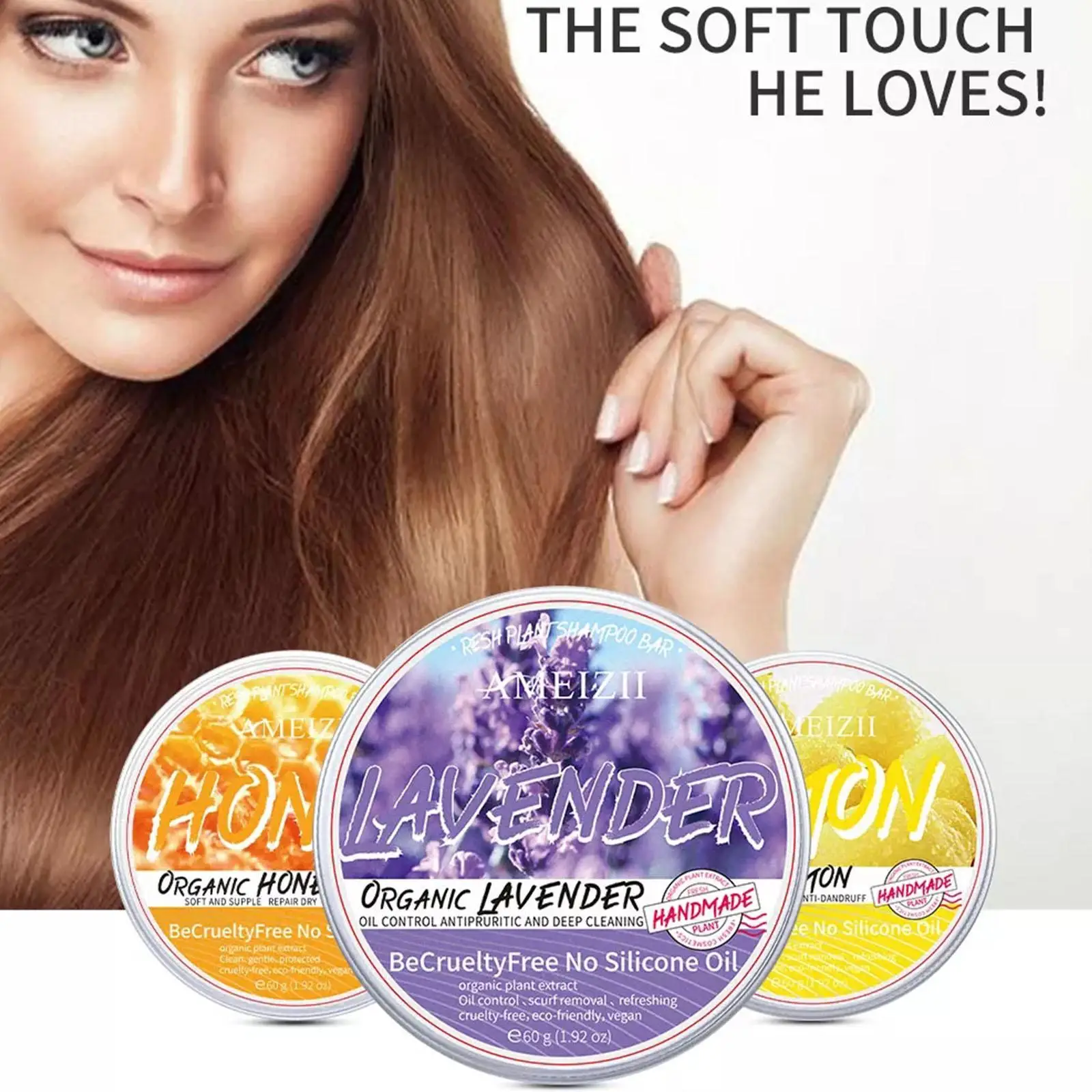 Natural Ginger Handmade Shampoo Soap Cold Processed Care Plant Hair Bar Soap Hair Shampoos 100% Pure Shampoo Y8S1