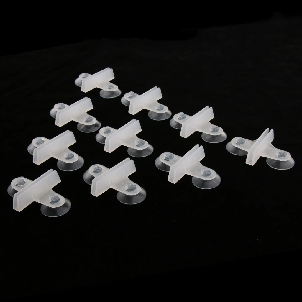 Aquarium Suction Cup Aquarium Clip Holders Aquarium Clip Holder 10 Pieces Aquarium Suction Cup Divider Holder Clip Translucent