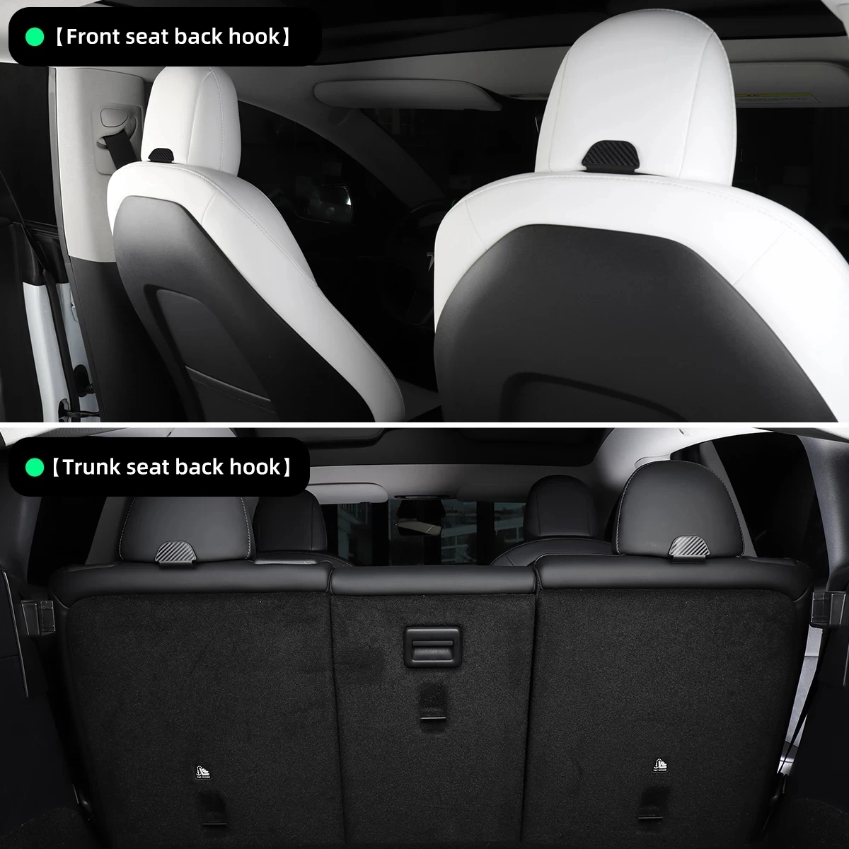 LUCKEASY For Tesla Model 3 Model Y 2017-2023 Car Seat Hook Storage Portable Interior Auto Accessories Model3 Hanging Hook images - 6