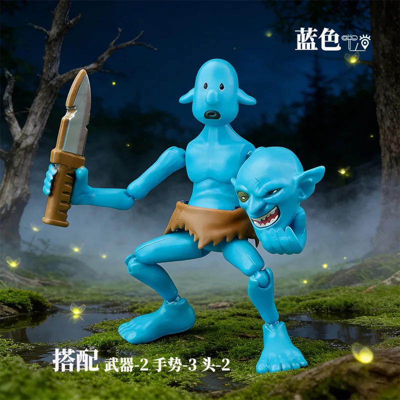 New Goblin Multi Jointed Movable Toy Multi Form Action Figure DIY Full Body Mova