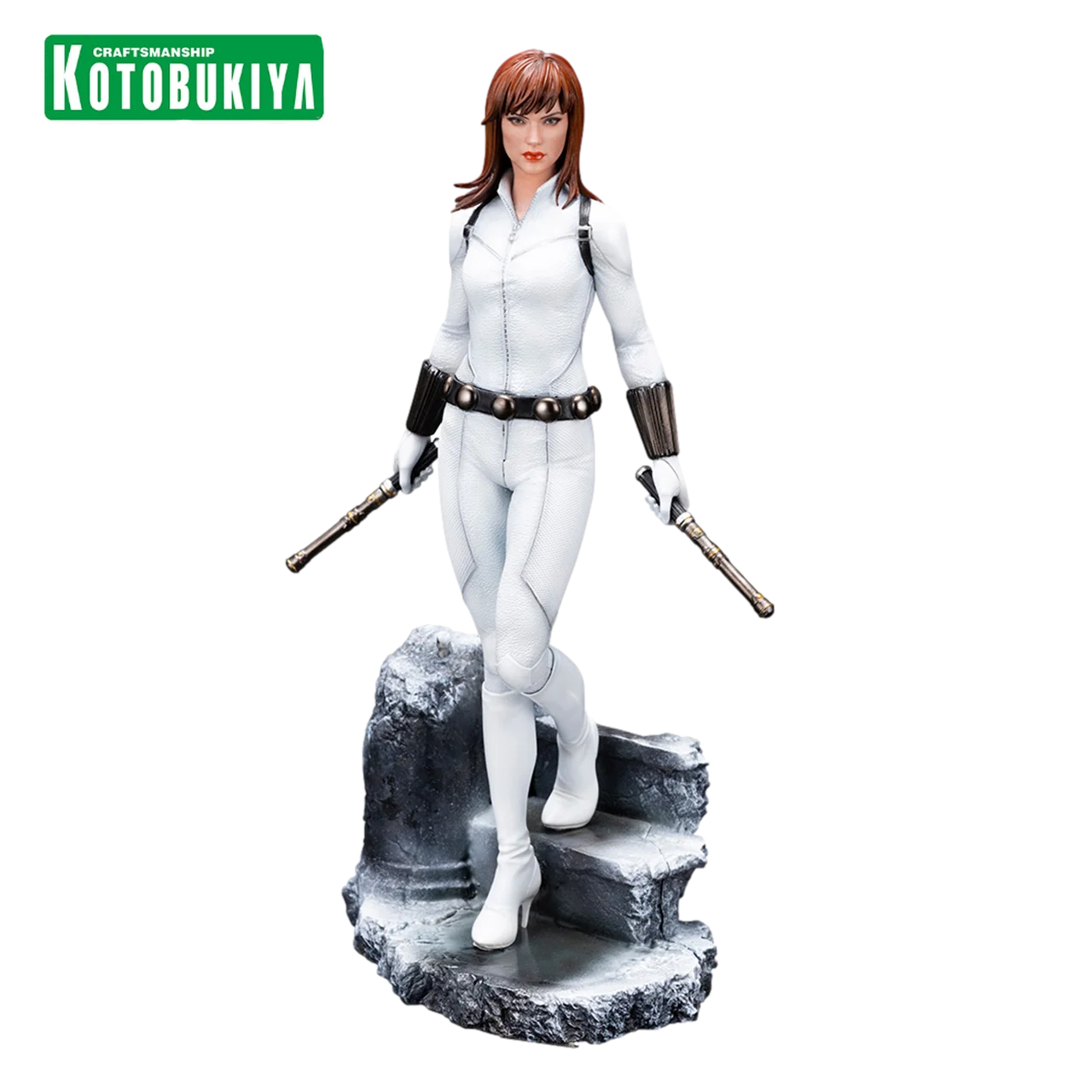 

KOTOBUKIYA Marvel 1/10 The Avengers Black Widow White clothing Genuine Figure Character Model Anime Toy Birthday Gift Ornaments