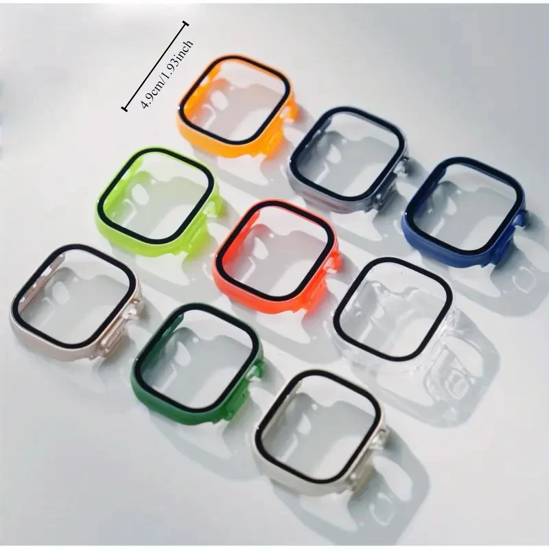 Enhanced Protective Case with Tempered Glass Screen Protector for Apple Watch Ultra (49mm)
