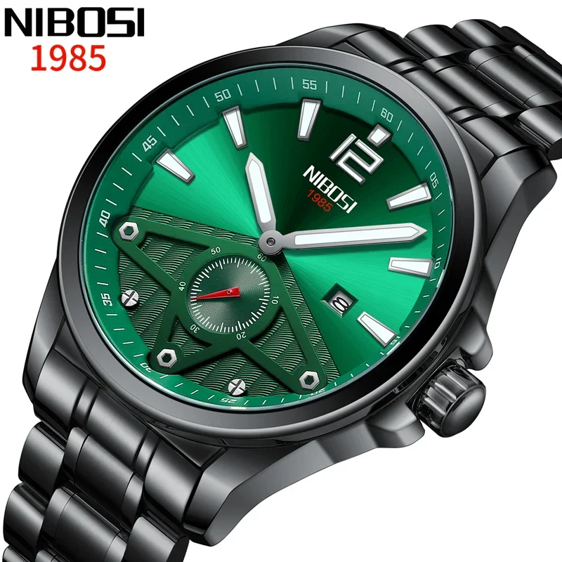 

NIBOSI Watch Men Fashion Sport Quartz Wristwatches Luxury Watches Stainless Reloj Hombre Luminous Mens Watch Relogio Masculino