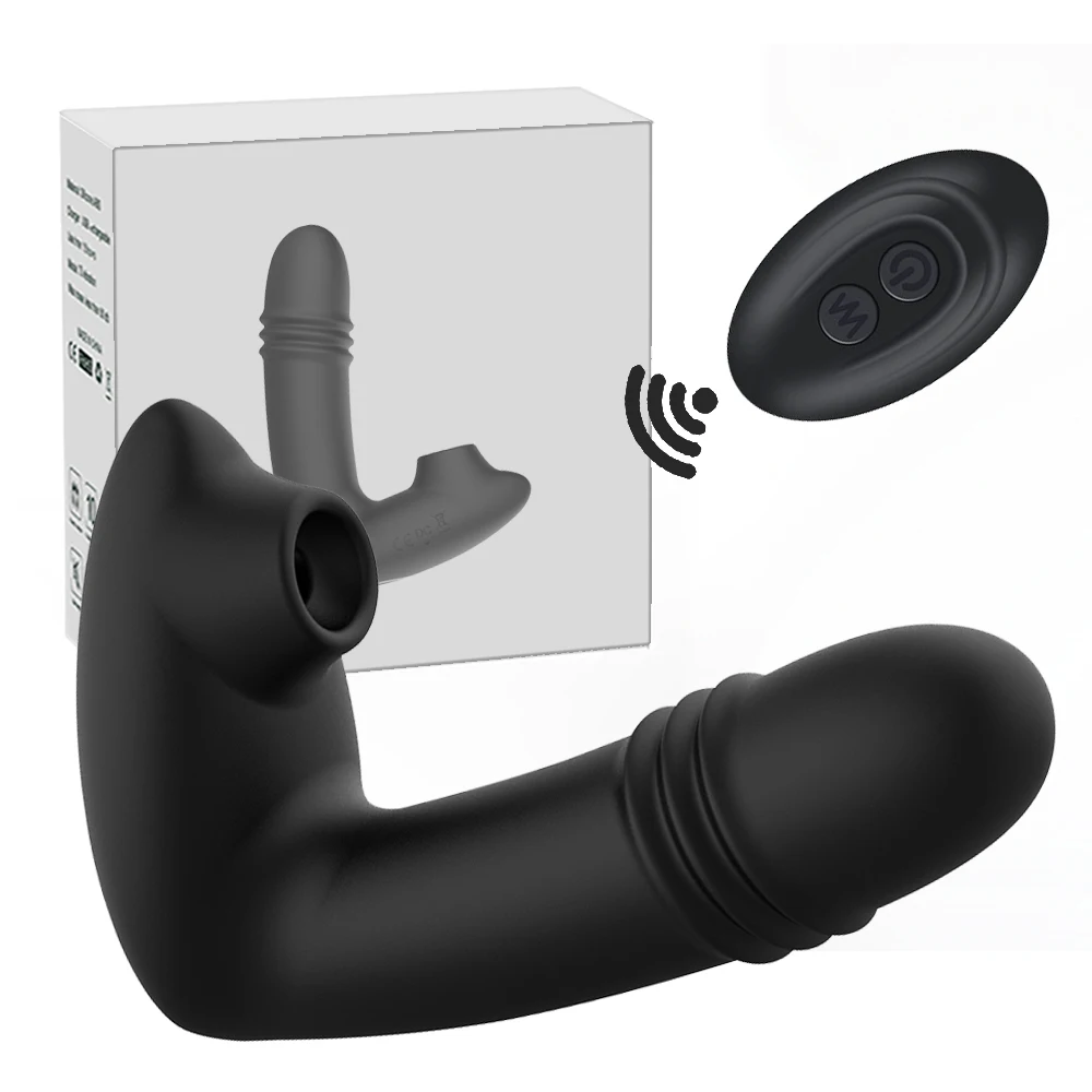 Telescopic Dildo Vibrator Clitoris Sucking Vibrator Sex Toys For Woman Wearable Panties Vagina Stimulator Wireless Remote Sextoy - Vibrators