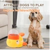 Feeders for Dogs Supplies Pet Intelligence Exercise Cartoon Little Yellow Duck Shape Interactive Dog Toy Anti-slip Design Toys 1