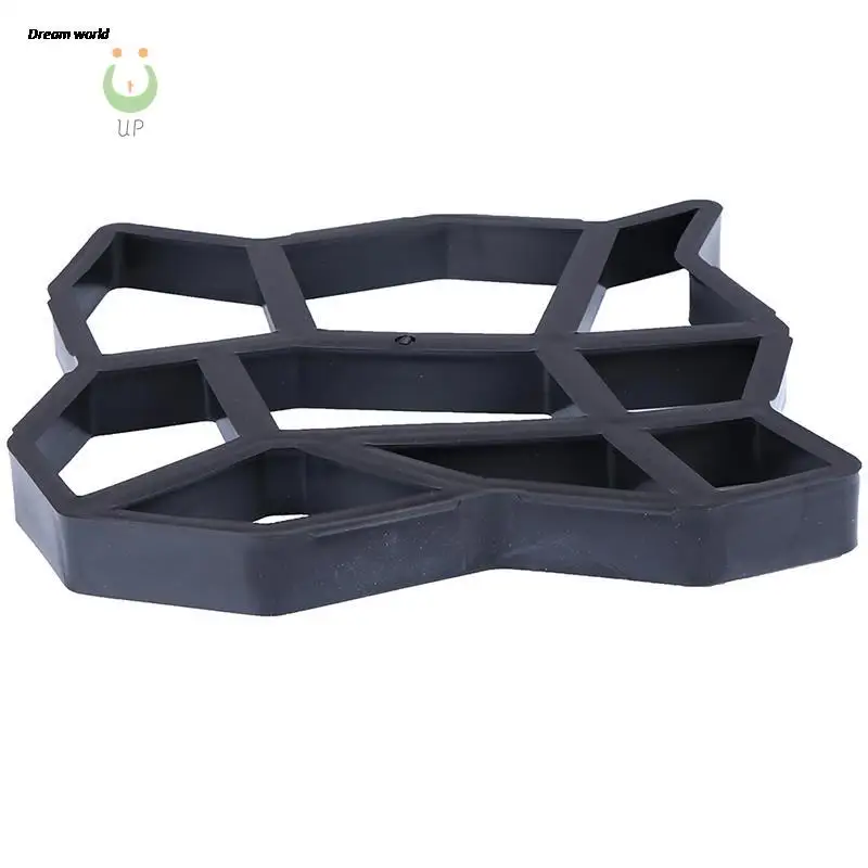 DIY Paving Mould Home Garden Floor Road Concrete Stepping Driveway Stone Path Mold Patio Maker Black Plastic Making garden concrete molds garden path molds