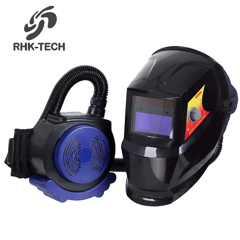 

RHK Auto Darkening Solar Powered Air Purifying Respirator Welding Helmet with Ventilation