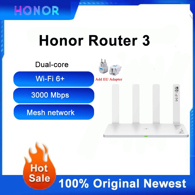 정품 아너 라우터 3 와이파이 6 + 3000Mbps 2.4 GHz 및 5 GHz 듀얼 코어 128 MB 무선 와이파이 익스텐더 스마트 홈 라우터 쉬운 설정