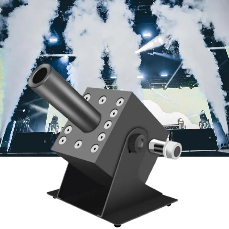 Machine à brouillard CO2 LED RGB 3-en-1 colorée avec contrôle DMX512 pour discothèque, bar, effets de scène, mariage, machine à colonne de gaz CO2