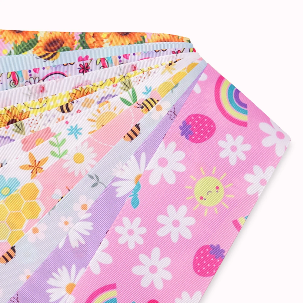 Animals Cartoon Grosgrain/Satin Ribbon Printed Ribbon For Crafts Decoration Bow 5 Yards 78937